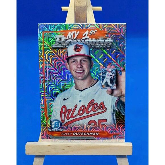 2024 Bowman Chrome - My 1st Bowman Adley Rutschman #M1B-19 Mojo Refractor - Picture 4 of 6